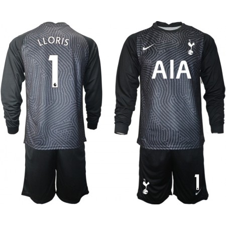 Tottenham Hotspur Hugo Lloris 1 Portiere Bambino Maglia 2020/2021 M004 Manica Lunga (+ Pantaloncini)